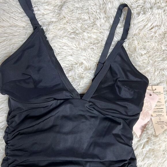 We Are HAH It Suits You 1 Piece Swimsuit Dress Black XSmall New - Picture 3 of 9